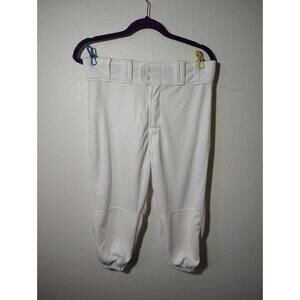 Rawlings Adult Mens Knicker Baseball Pants White  stripe Sz M
